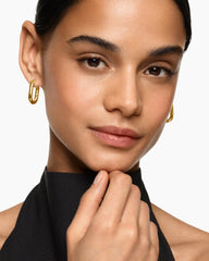 DY Madison® Smooth Hoop Earrings in 18K Yellow Gold, 24.3mm
