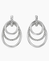 DY Mercer® Bold Triple Ring Drop Earrings in Sterling Silver, 48mm