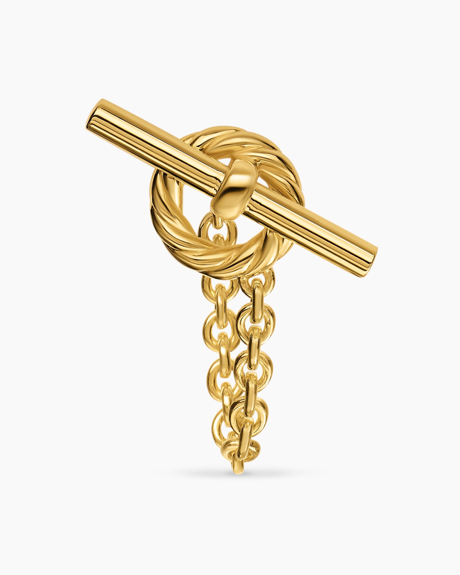 DY Mercer® Bold Toggle Chain Stud Earrings in 18K Yellow Gold, 50.4mm