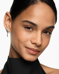 DY Mercer® Bold Toggle Chain Stud Earrings in Sterling Silver, 50.4mm