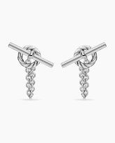 DY Mercer® Bold Toggle Chain Stud Earrings in Sterling Silver, 50.4mm