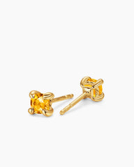 Micro Chatelaine® Stud Earrings in 18K Yellow Gold with Citrine, 4.8mm