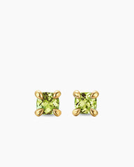 Micro Chatelaine® Stud Earrings in 18K Yellow Gold with Peridot, 4.8mm