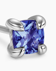 Micro Chatelaine® Stud Earrings in 18K White Gold with Tanzanite, 4.8mm