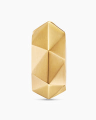 Faceted Hoop Earring in 18K Yellow Gold, 14.5mm