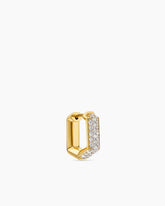 Streamline® Hoop Earring in 18K Yellow Gold with Diamonds, 11.7mm
