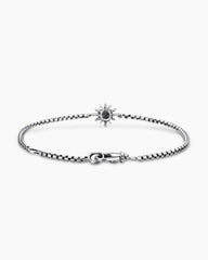 Starburst Teen Bracelet in Sterling Silver with Center Diamond, 8mm