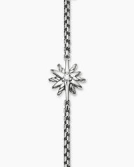 Starburst Teen Bracelet in Sterling Silver with Center Diamond, 8mm