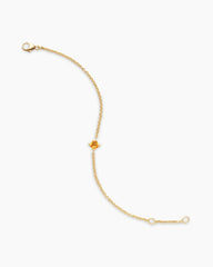 Chatelaine® Teen Bracelet in 18K Yellow Gold with Citrine, 4mm