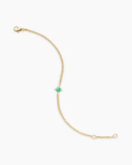Chatelaine® Teen Bracelet in 18K Yellow Gold with Chrysoprase, 4mm