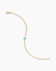 Chatelaine® Teen Bracelet in 18K Yellow Gold with Turquoise, 4mm