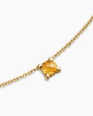 Chatelaine® Teen Necklace in 18K Yellow Gold with Citrine, 4mm