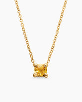 Chatelaine® Teen Necklace in 18K Yellow Gold with Citrine, 4mm