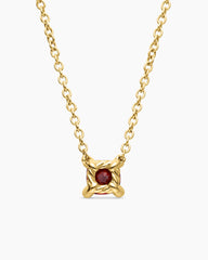 Chatelaine® Teen Necklace in 18K Yellow Gold with Garnet, 4mm