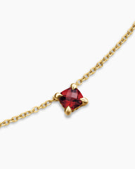 Chatelaine® Teen Necklace in 18K Yellow Gold with Garnet, 4mm