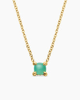 Chatelaine® Teen Necklace in 18K Yellow Gold with Chrysoprase, 4mm