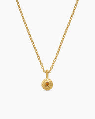 Cable Collectibles® Teen Birthstone Necklace in 18K Yellow Gold with Citrine, 3mm