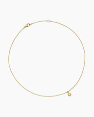 Cable Collectibles® Teen Birthstone Necklace in 18K Yellow Gold with Pearl, 3mm