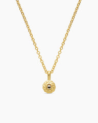 Cable Collectibles® Teen Birthstone Necklace in 18K Yellow Gold with Pearl, 3mm