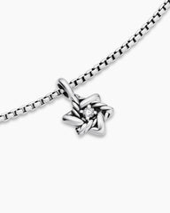 Cable Collectibles® Teen Star of David Necklace in Sterling Silver with Center Diamond