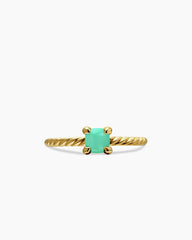 Chatelaine® Teen Ring in 18K Yellow Gold with Chrysoprase, 4mm