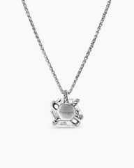 Cable Wrap Necklace in Sterling Silver with Crystal and Diamonds, 12.5mm