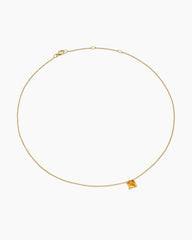 Petite Chatelaine® Pendant Necklace in 18K Yellow Gold with Citrine and Diamonds, 7mm