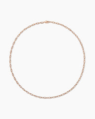 DY Madison® Chain Necklace in 18K Rose Gold, 3mm