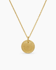 Cable Collectibles® Moon and Stars Necklace in 18K Yellow Gold with Pavé Yellow Sapphires and Diamonds, 11mm