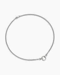 Smooth Amulet Vehicle Box Chain Necklace in Sterling Silver, 3.6mm