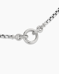 Smooth Amulet Vehicle Box Chain Necklace in Sterling Silver, 3.6mm