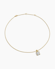 Chatelaine® Pendant Necklace in 18K Yellow Gold with Pavé Diamonds, 11mm