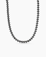 Armory® Necklace in Sterling Silver with Black Diamonds, 9.5mm