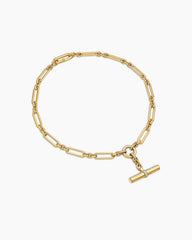 Lexington E/W Chain Necklace in 18K Yellow Gold with Diamonds, 6.5mm