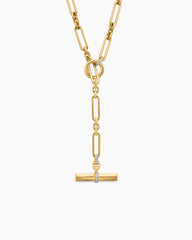 Lexington Necklace in 18K Yellow Gold with Diamonds, 6.5mm