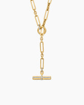 Lexington Necklace in 18K Yellow Gold with Diamonds, 6.5mm
