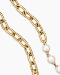 DY Madison® Pearl Chain Necklace in 18K Yellow Gold with Pearls, 13mm