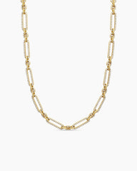 Lexington Chain Necklace in 18K Yellow Gold with Diamonds, 6.5mm