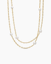 DY Madison® Pearl Necklace in 18K Yellow Gold with Pearls, 6.2mm