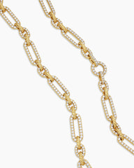 Lexington Chain Necklace in 18K Yellow Gold with Diamonds, 9.8mm