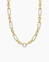 Lexington Chain Necklace in 18K Yellow Gold with Diamonds, 9.8mm