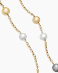 DY Madison® Color Pearl Necklace in 18K Yellow Gold with Pearls, 6.2mm
