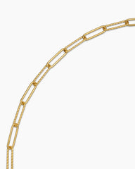 DY Madison® Elongated Chain Necklace in 18K Yellow Gold, 3.5mm