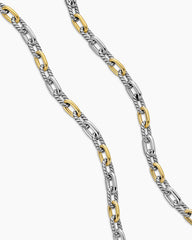 DY Madison® Chain Necklace in Sterling Silver with 18K Yellow Gold, 5.5mm
