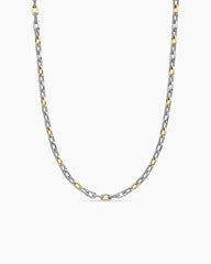 DY Madison® Chain Necklace in Sterling Silver with 18K Yellow Gold, 5.5mm