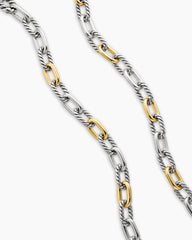 DY Madison® Chain Necklace in Sterling Silver with 18K Yellow Gold, 8.5mm
