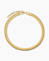 Sculpted Cable Necklace in 18K Yellow Gold, 8.5mm