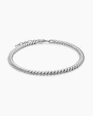 Sculpted Cable Necklace in Sterling Silver, 8.5mm