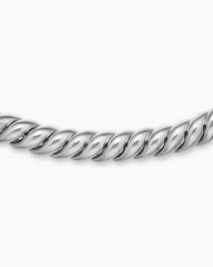 Sculpted Cable Necklace in Sterling Silver, 8.5mm
