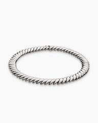 Sculpted Cable Necklace in Sterling Silver, 14mm